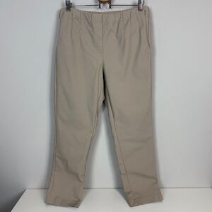 J. Jill Tan Tapered Side Zip Chino Pants 14